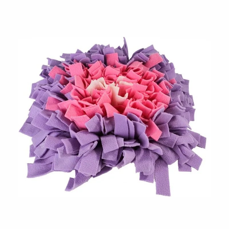 Purple Pink Собака нюхательный коврик Training коврик для корма нос работы для собак активности забава игра коврик для снять стресс беспокойство для домашних животных запах - Цвет: Purple Pink