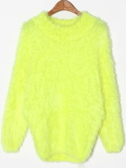 Темперамент Мягкая закрытый свитер пальто свитер женский Рождественский свитер для женщин зимняя куртка скидочная акция - Цвет: Цвет: желтый