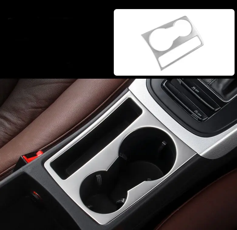 Крышка панели CD из нержавеющей стали, отделочная панель, консоль переключения передач, полоски-накладки, внутренняя розетка кондиционера, для Audi A4 B8 2010 - Цвет: F