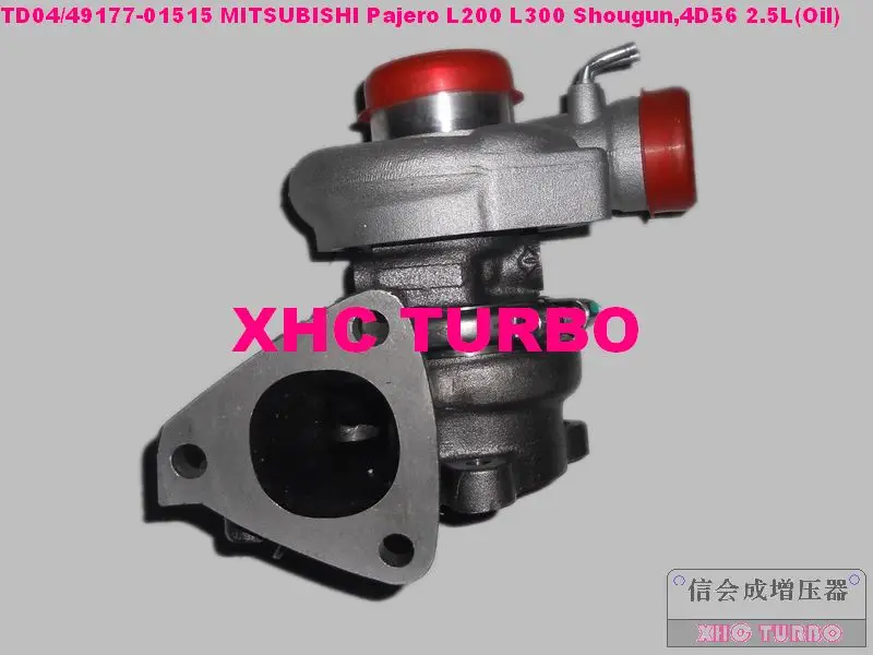 TD04 49177-01515 Turbo турбонагнетатель для Mitsubishi Pajero L200 L300 shougun, 4D56 2.5L 87HP 5 отверстий(масло