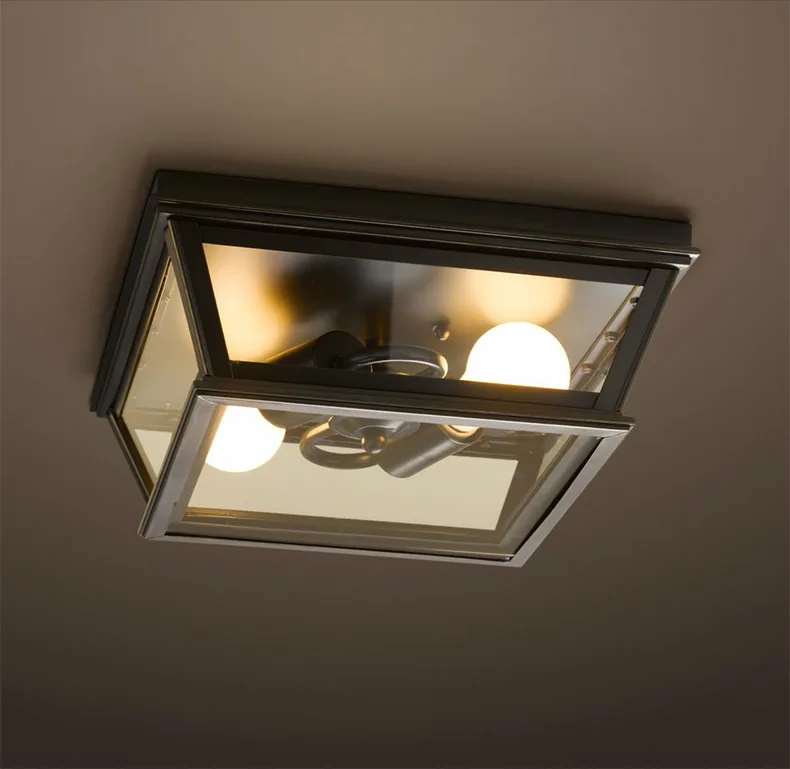 36x36 no bulbs Vitrust промышленные потолочные светильники Лофт винтажные стеклянные лампы Эдисона осветительный прибор домашний железный черный в стиле ретро гостиная кровать - Цвет корпуса: 36x36 no bulbs