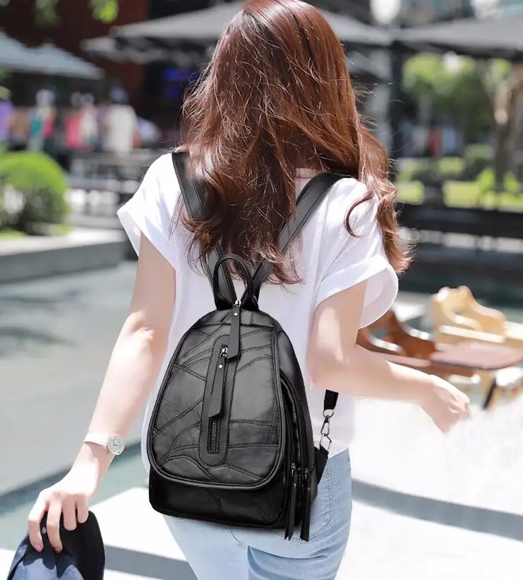  Multi-function female chest bag large capacity student backpack - 32917607121
