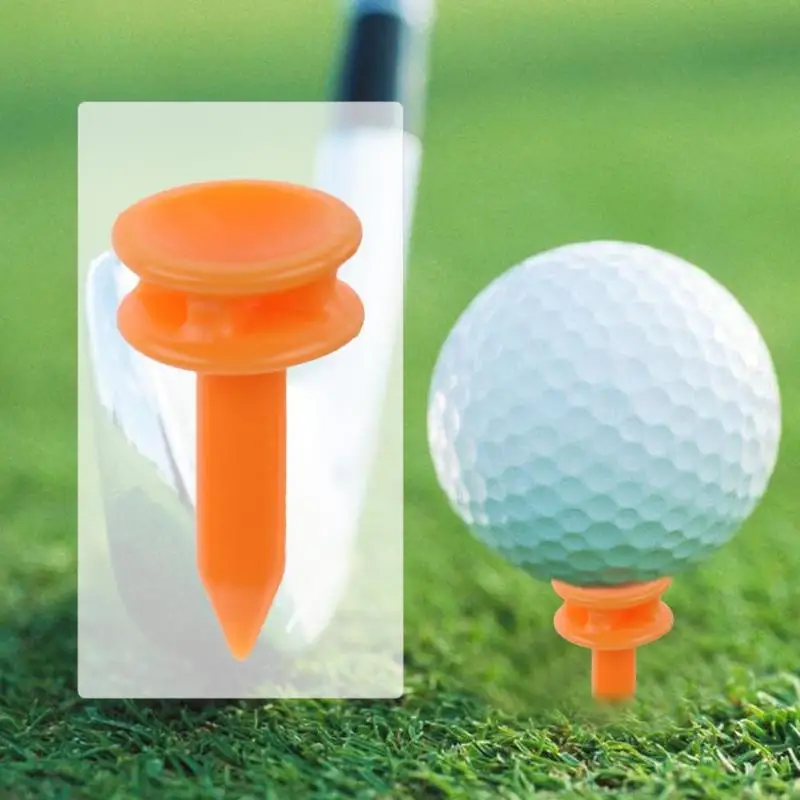 100 Pcs Unbreakable 31mm mini Plastic Golf Tees Reduce Friction Side Spin Tee for Golfing Practice |