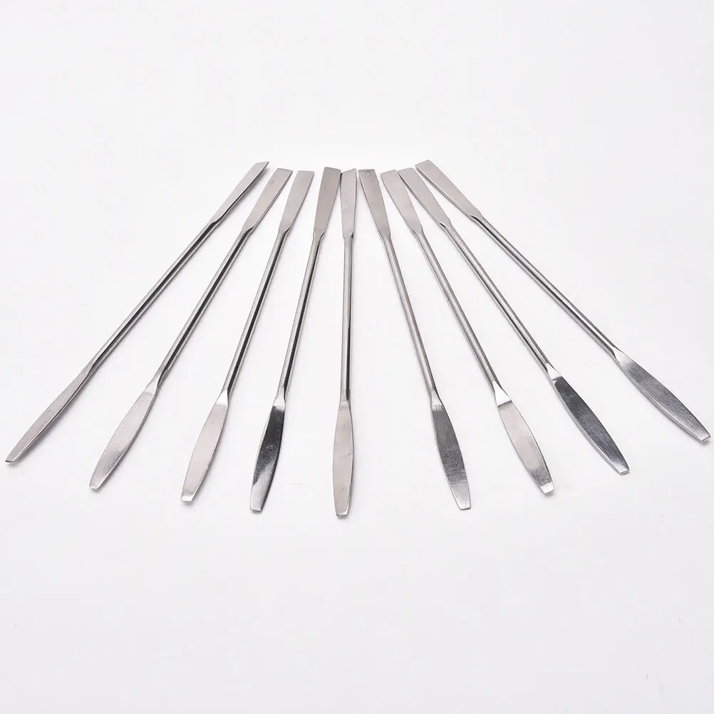 

Stainless Steel Cosmetic Makeup Palette Spatula Spoon Stick Rod Cream Foundation Er Mixing Tool Nail Art Accessories