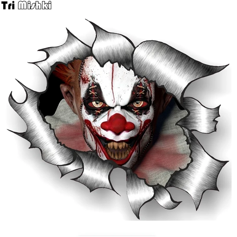 Tri Mishki WCS147 14*16 см Monster в Пуля отверстие наклейки на авто полноцветные прикольные