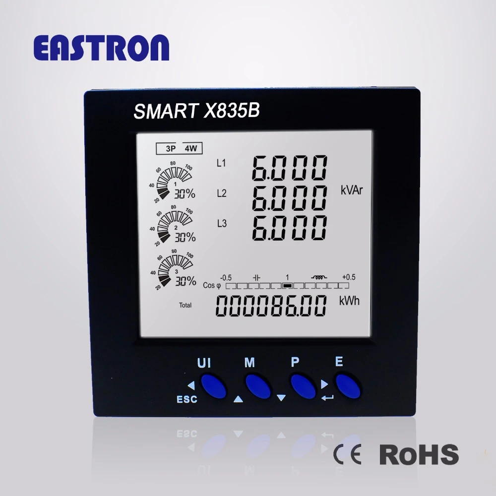 Mam composiet preambule Smart X835ao, 4-20ma Analog Output Three Phase 96*96mm Multi-function Smart  Power Meter Panel Mounted, 1/5a Ct Connect - Energy Meters - AliExpress