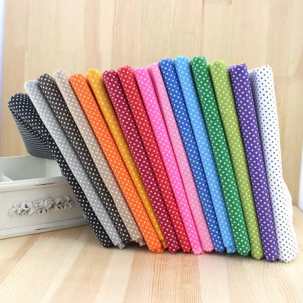 

16PCS 50*50cm Colorful Polka Dot Cotton Patchwork Fabric Quarter Bundle Telas Quilting Handmade Toy Tissue Sewing Craft Textil