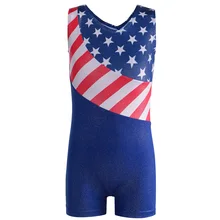 Новинка года; блестящие радужные полосатые спортивные балетные костюмы для гимнастики; голубые балетные костюмы