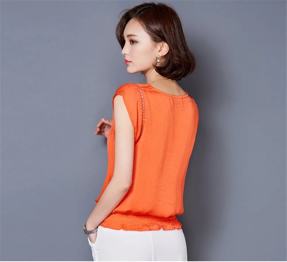 Big Size M-3XL Luxury Chiffon Tank Top For Women Summer Fashion Crop Tops Women\'s Sleeveless Tank Vest Tops Lady Sexy Camis (20)