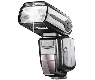 ZUOCHEN ZC565EX E-TTL Slave Flash Speedlite с рассеивателем вспышки для Canon 5D Mark III, 7D, 30D, 40D, 50D, 300D, 350D, 400D, 500D, 550D - Цвет: Черный