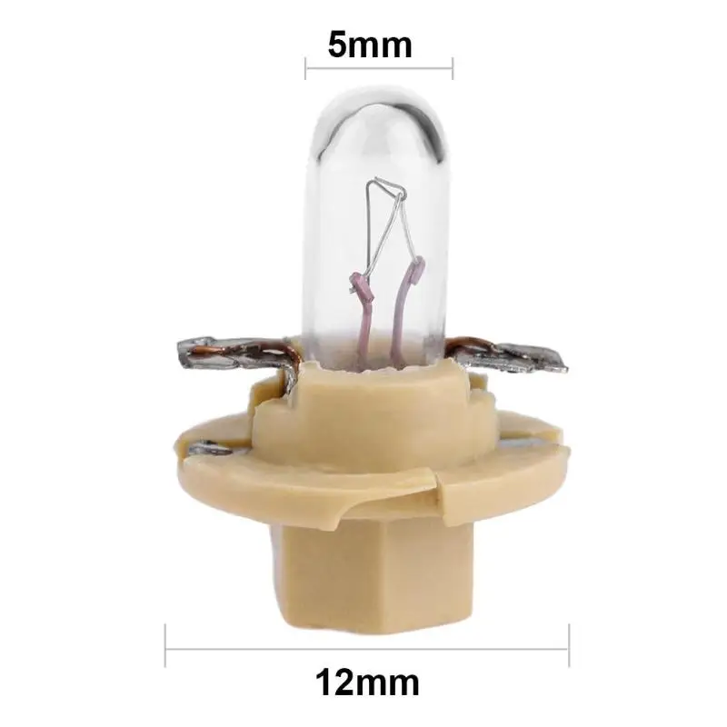 5 шт. T5 светодиодный 12 в автомобильный интерьерный инструмент светильник лампы приборной панели лампы для Audi Honda Toyota Mitsubishi Galant желтый светильник