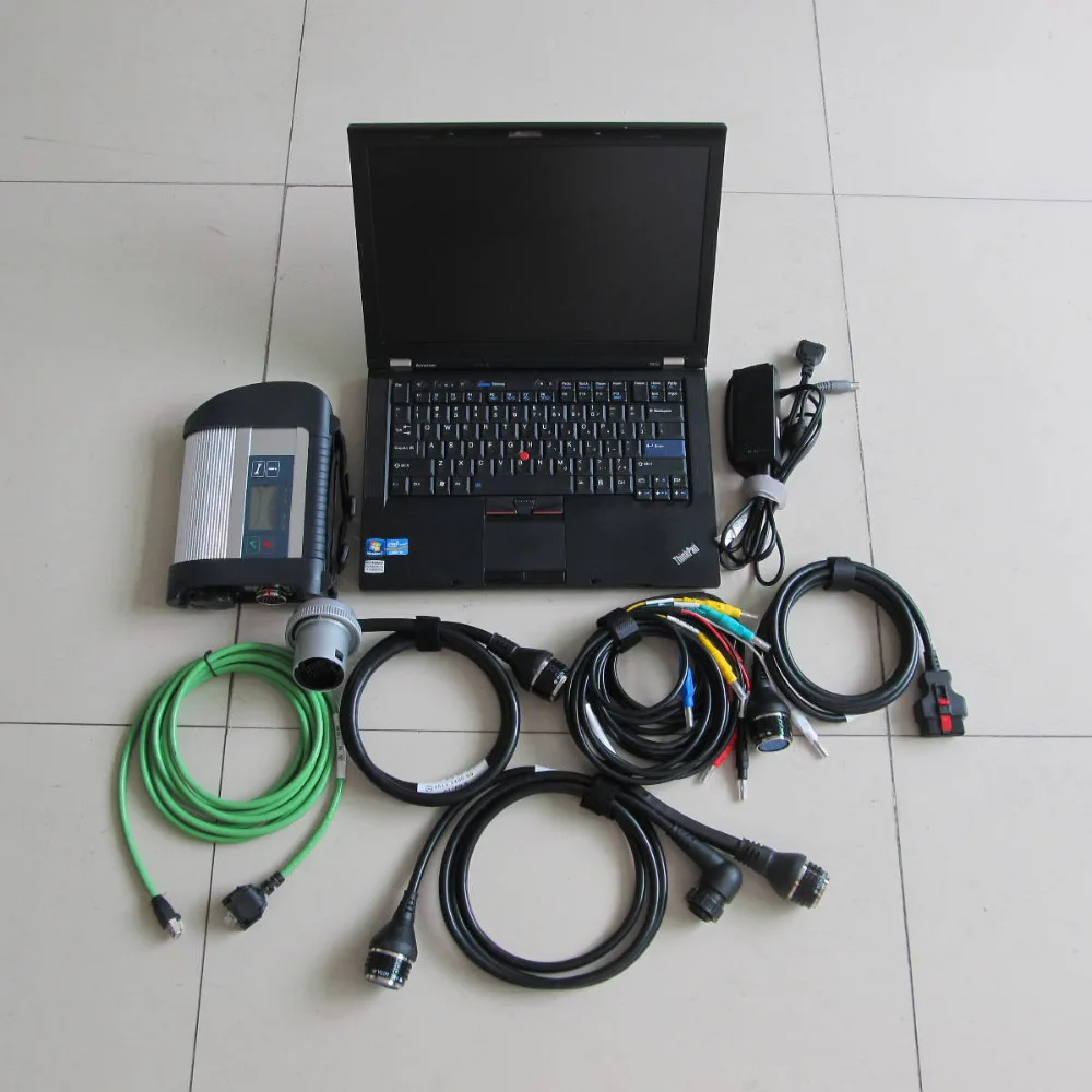  MB SD conecta C4 con T410 instalado (I7 4G) V2019.12 software para WIFI mb star c4 HDD herramienta 
