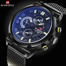 Función de CRONÓGRAFO de 24 Horas Reloj Deportivo de Lujo Banda de Acero Inoxidable Reloj de Los Hombres de Los Hombres de Primeras Marcas Reloj Militar relogio masculino