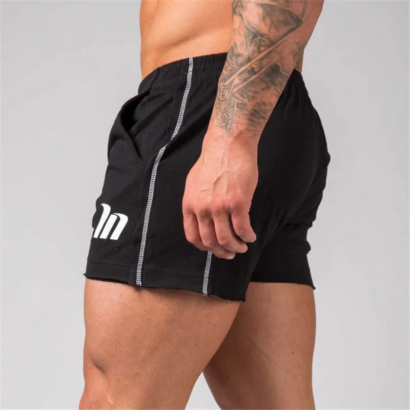 Мужские камуфляжные хлопковые шорты летние пляжные крутые короткие мужские брюки тренажерные залы фитнес тренировки Бодибилдинг; бег спортивная одежда