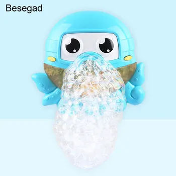 

Besegad Funny Cute Octopus Bubble Blower Maker Machine Bathtub Shower Bath Toy with Music Sound for Baby Infant Child Gifts