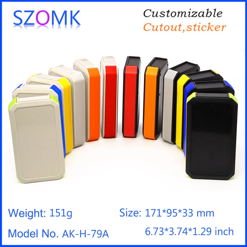 szomk handheld plastic box for electronics instrument housing with battery holder plastic enclosure for pcb design junction box device project box (3)