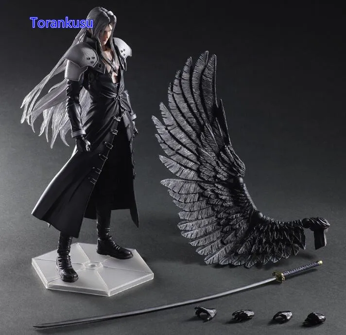 Final Fantasy Action Figure Paly Arts Kai Final Fantasy VII 7 Sephiroth PVC Figure 270MM Playarts Kai Collectible Model Toy PA01 Final Fantasy Action Figure Paly Arts Kai Final Fantasy VII 7 Sephiroth PVC Figure 270MM Playarts Kai Collectible Model Toy PA01