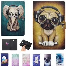 Чехол для samsung Galaxy Tab A 8,0 T350 T355 SM-T350 T351 окрашенная Кожаная подставка из ТПУ Флип смарт-чехол Funda чехол для планшета