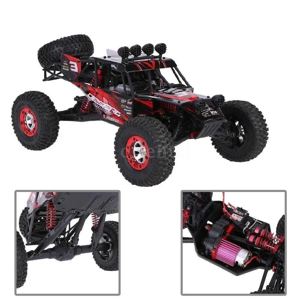 40KM/h Remote Control Car 4WD 1:12 2.4G Full Scale Desert Off-road RC Car Carros Control Remoto