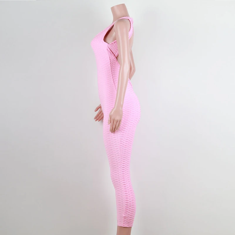 2018 Sportswear Workout clothes for women blue Fitness Yoga Set Sexy leggings Yoga Sport Suit Bandage Gym Bodysuit (15)