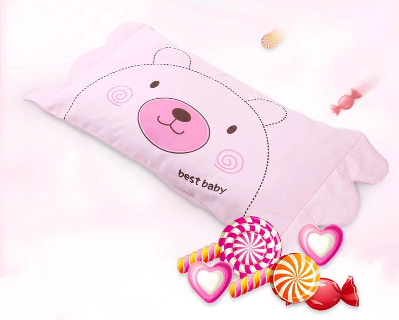 Bebê Recém-nascido Travesseiro Infantil Adorável Urso Caráter Macio Retângulo Travesseiros Criança Algodão Pescoço Proteção Choro Salgueiro 0-4year 5 Cheap Travesseiro
