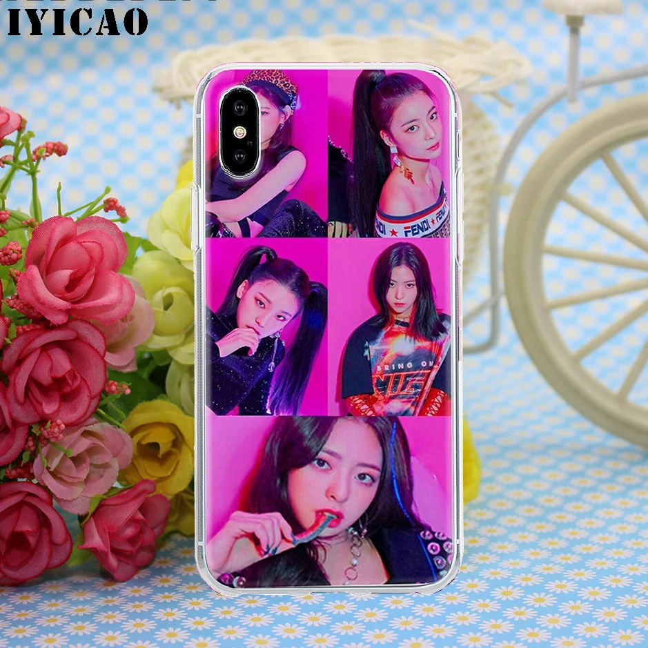 IYICAO ITZY черный Жесткий Чехол для iPhone 4 4S 5 5S Se 6 7plus 8 8Plus X XS MAX XR 6s Plus 11 pro
