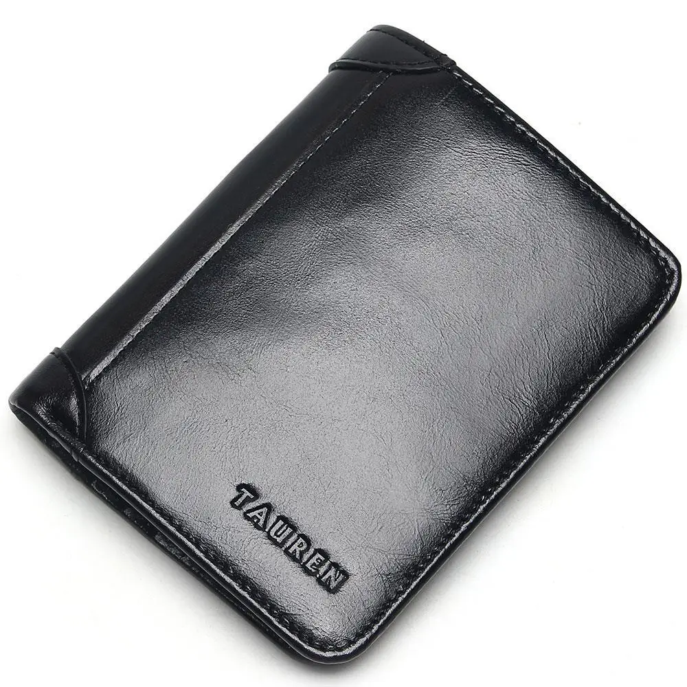 

New first layer leather unisex leather multi-card wallet fashion multi-function wallet retro oil wax leather clutch