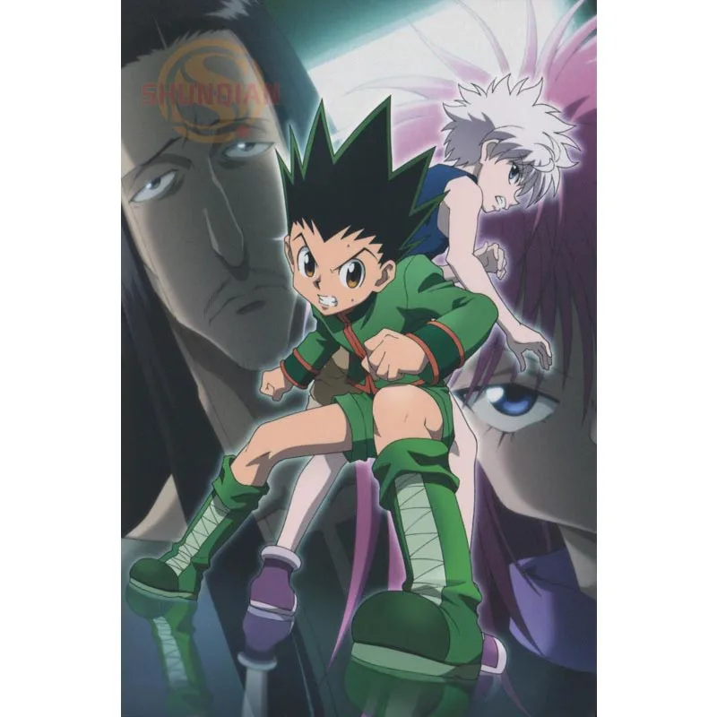Новый атласный постер Hunter x на заказ тканевый настенный плакат с принтом из
