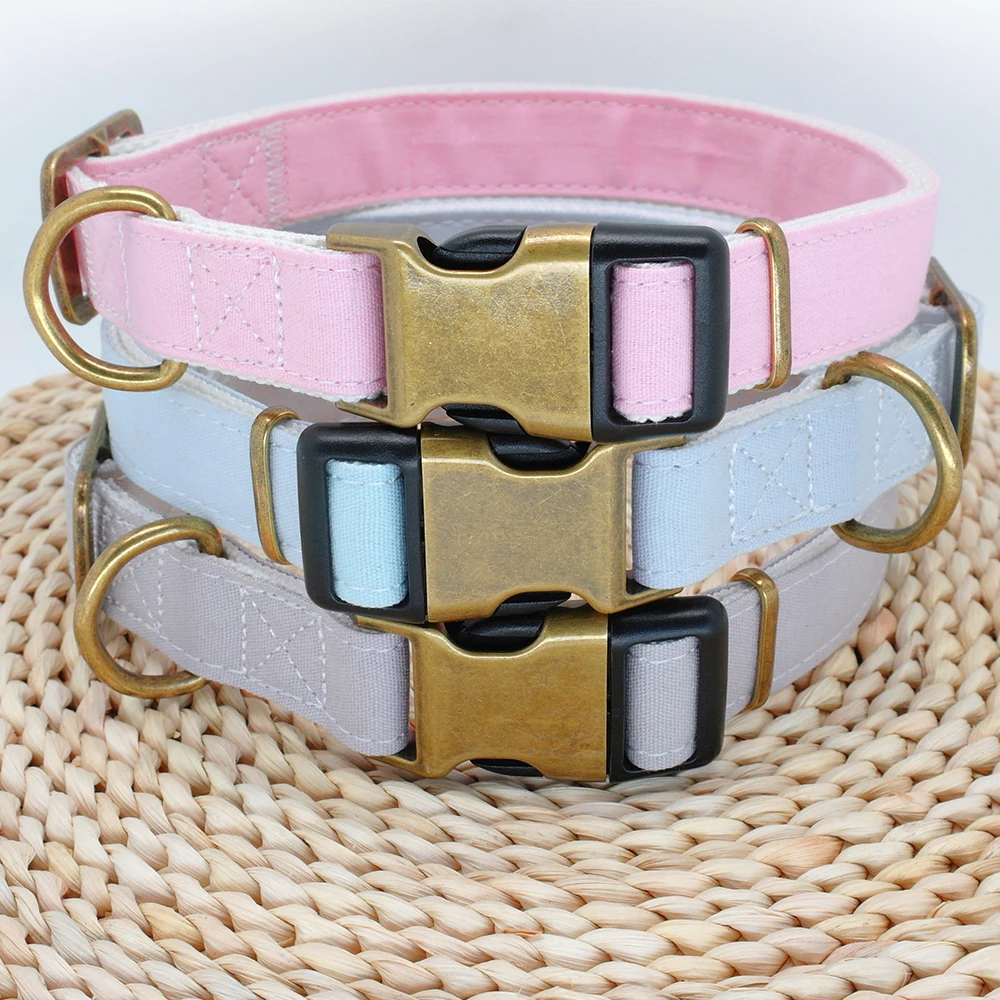 

6 Colors Reflective Dog Collar Safety Adjustable Nylon Puppy Pet Collars For Small Medium Large Dogs Pitbull German Shepherd Pug