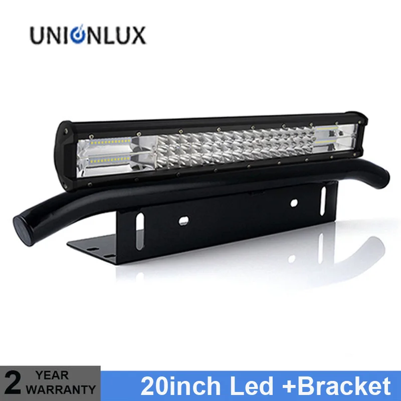 Buy 20'' Inch 288W Led Light Bar +Front License Plate