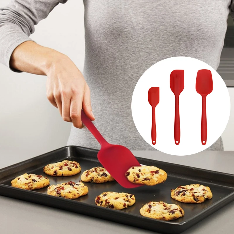 Baking Utensils Food Grade Silicone Scraper three piece Baking Suite