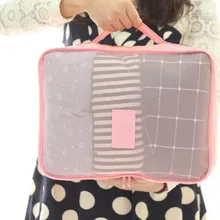 6 шт./компл. дорожная сумка для хранения одежды чехол для белья Чемодан Организатор Портативный контейнер водонепроницаемый ящик для хранения Для мужчин Duffle Bag Нейлон