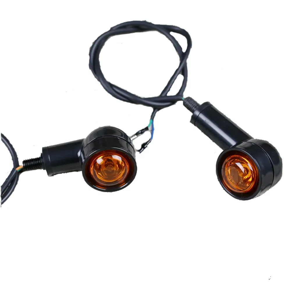 

2pcs Metal Motorcycle LED Indicator Turn Signal Light Lamp Bulbs Motorbike Blinker Headlight for Harley for Honda for Suzuki