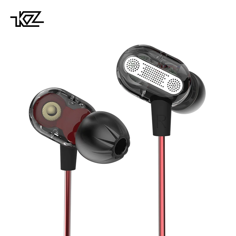 

KZ ZSE Dynamic Dual Driver Earphone In Ear Headset Audio Monitors Noise Isolating HiFi Music Sports Earbuds
