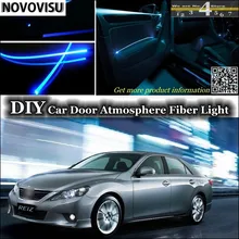 NOVOVISU для TOYOTA eiz Mark X MarkX интерьерный светильник окружающего воздуха, настроенный атмосферный волоконно-оптический светильник s внутри Дверная панель освещения
