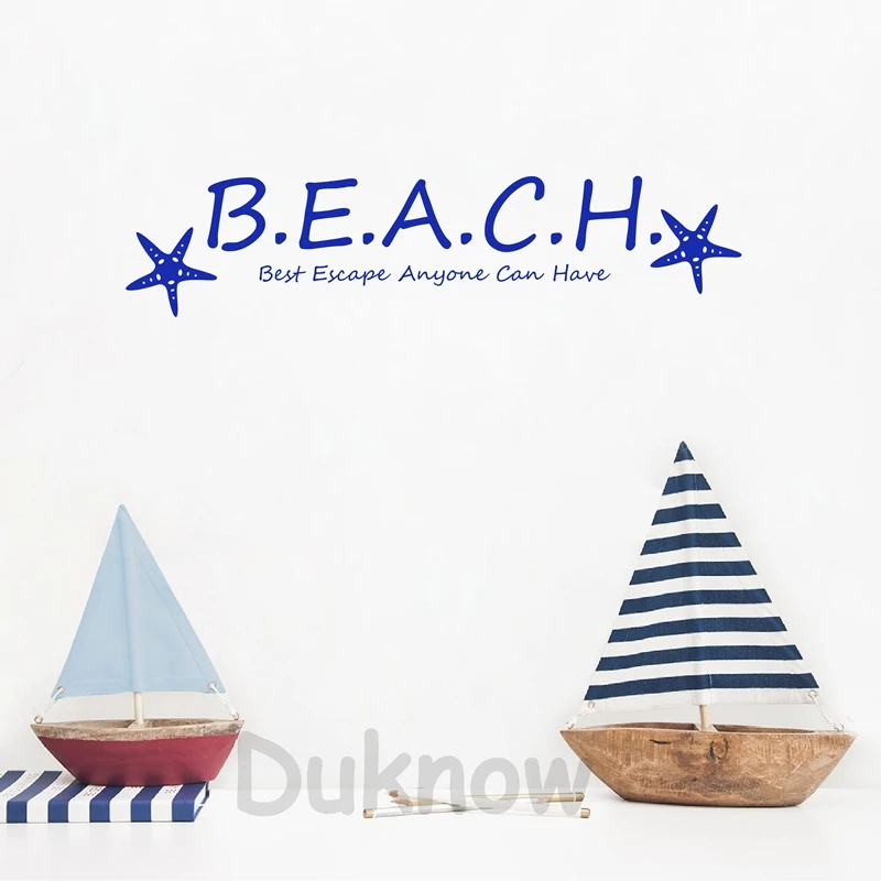 Beach Vinyl Wall Sticker Home Room Decor