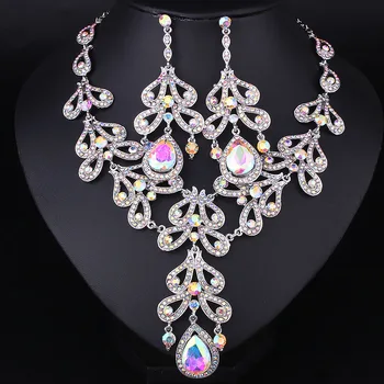 

FARLENA Luxurious Crystal Wedding jewelry sets New fashion Rhinestone Necklace set for Women African beads Jewelry sets