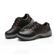 

Workplace safety supplies safety Insulated plastic toe cap embossed leather shoes flood prevention