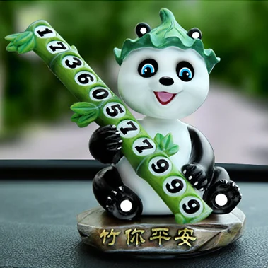 

Автомобильные украшения, милые украшения с пандой, вращающиеся на 360 градусов, знак остановки, креативный автомобиль для ароматерапии, аксессуары для украшения центральной консоли