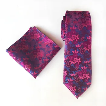 

Unique Design Explosion Style Fashion Retro Plum Paisley Elegant Atmosphere Quality Suit Tie Pocket Towel Accessories Set