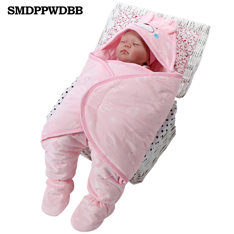 Новый спальный мешок 90*90 см хлопка пеленать Одеяло зима ножки новорожденных конверт получения Одеяло спальный сумка