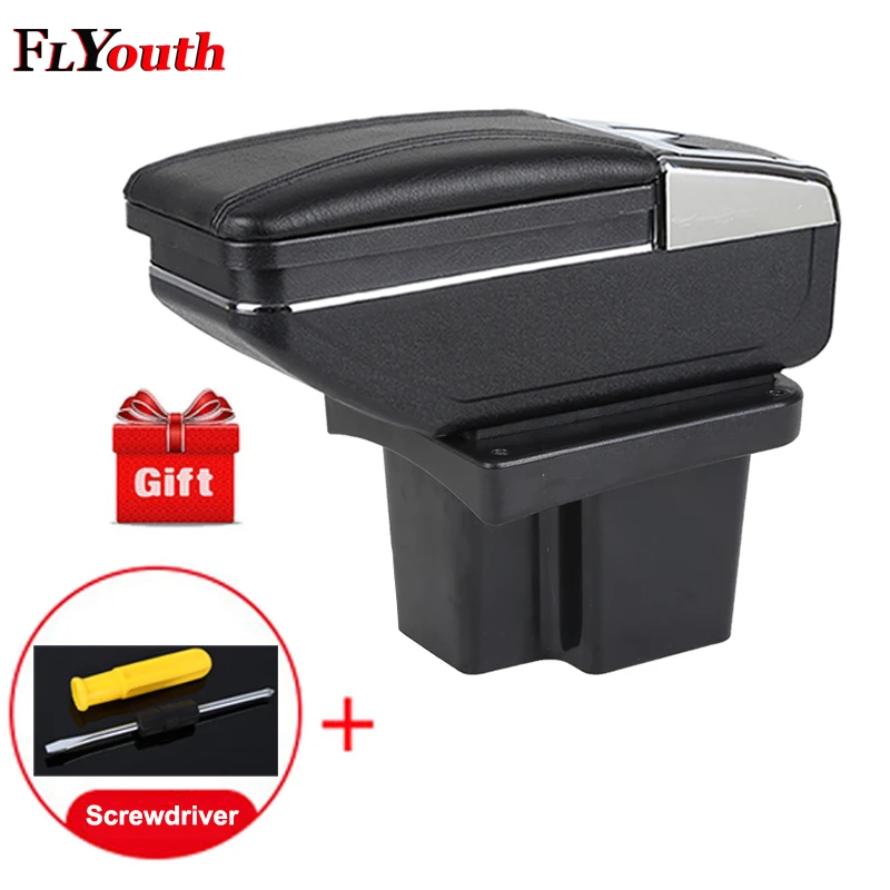 

Car Armrest Box For Kia Cerato Forte k3 2009-2016 Car-Styling Central Store Content Box With Cup Holder Interior Accessories