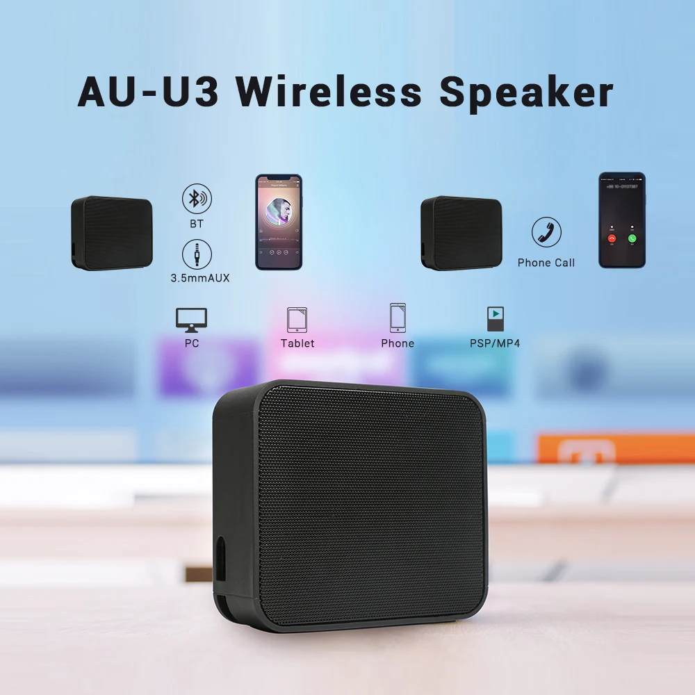 

MAONO Mini Bluetooth Speaker Portable Wireless Speaker Sound System 3D Stereo Music Surround Support Bluetooth TF AUX USB