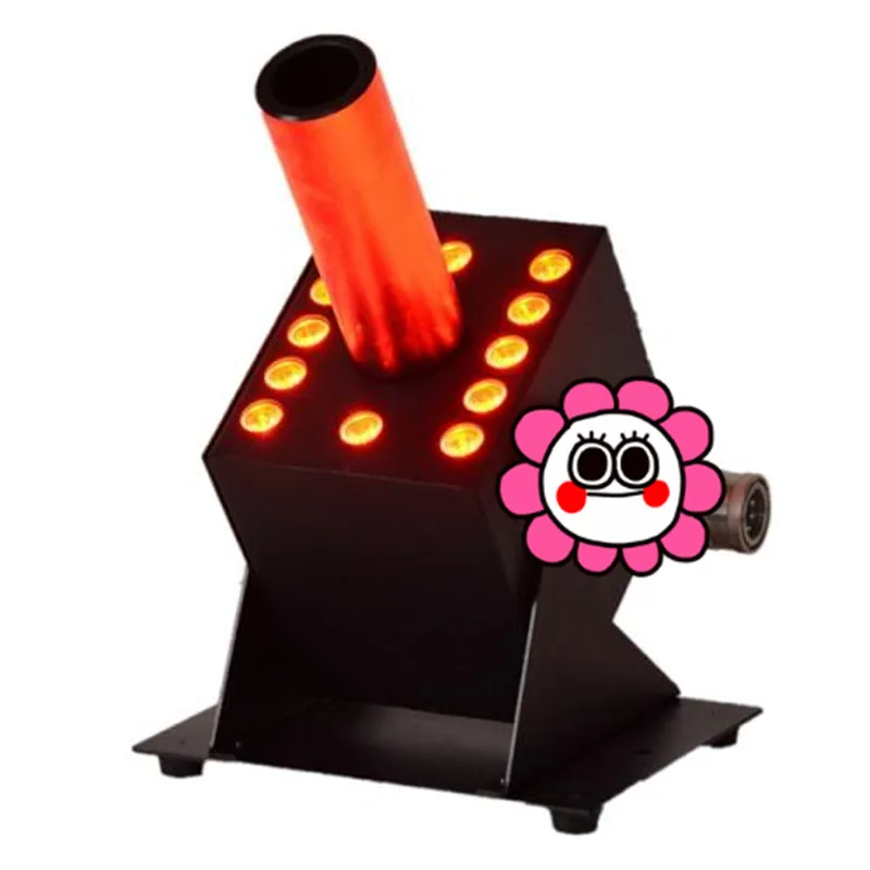 

12*3W tri color RGB LED washer combined 70W DMX512 LED CO2 machine