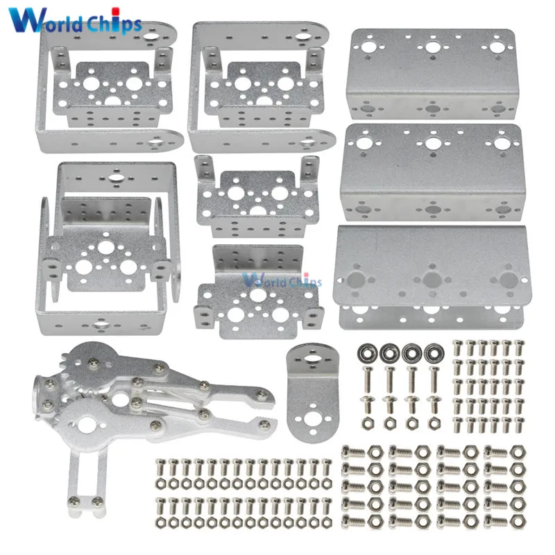 Манипулятор ROT3U 6DOF Freedom механическая рука робота трехмерное вращение 6 Серводвигатель Sillver Metal gear для Arduino