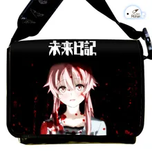 Free Shipping Future Diary Canvas Bag Mirai Nikki Gasai Yuno Cosplay Messenger Bags Student Cartoon Schoolbag