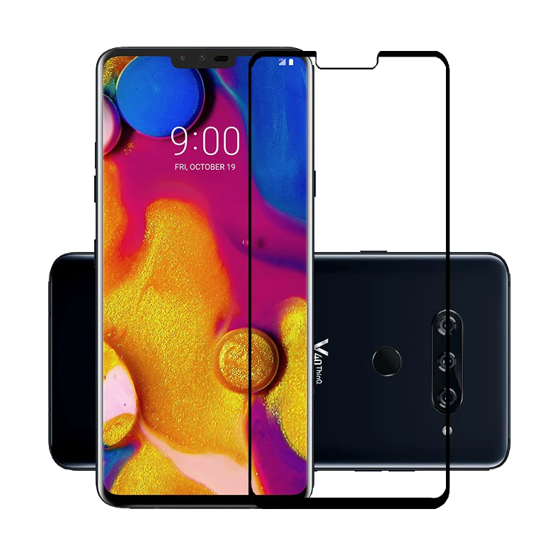 2.5D 9H Премиум Закаленное стекло для LG V40 ThinQ полное покрытие экрана Защитная пленка