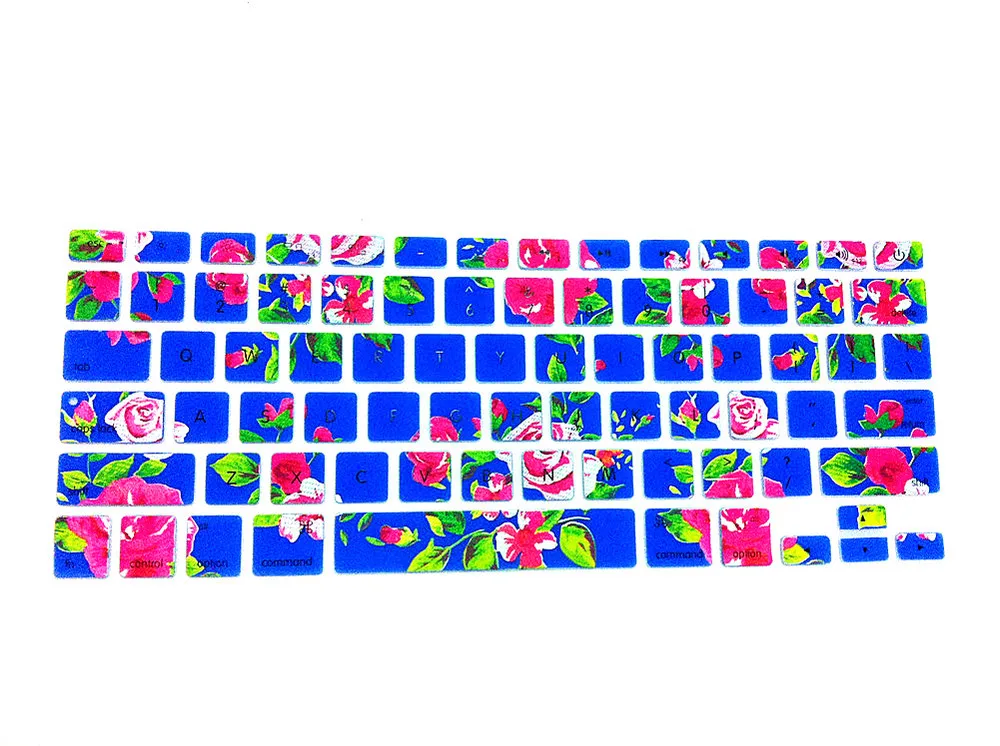 Laptop Keyboard Cover Skin Blue Flower Pattern Protector Cover Film Guard For All Apple Macbook Pro Air Retina 13 15 17 Laptop Keyboard Cover Skin Blue Flower Pattern Protector Cover Film Guard For All Apple Macbook Pro Air Retina 13 15 17