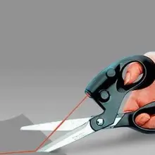 Лазерные ножницы, ножницы с лазерным наведением, лазерная резка, прямые инструменты, новинка, для дома, для ежедневного использования