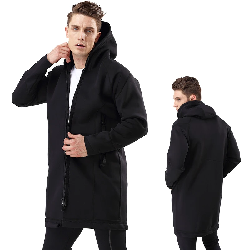 2mm  neoprene wetsuit Long jackets coat  SCUBA Diving  Sailing Kite Surf Rider Coats Jacket